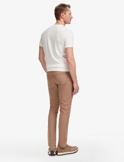 Vizon Slim Fit Keten Kar___ml_ Kanvas Pantolon