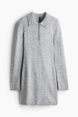 Fine-knit polo dress - H&m фото 7