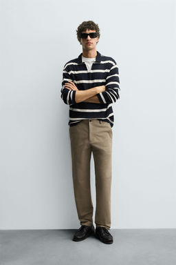 SLIM FIT CHINO TROUSERS