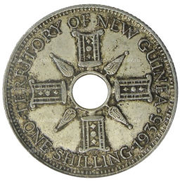 1 шиллинг 1935 года Британская Новая Гвинея