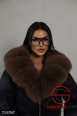 Женская куртка-пуховик с натуральным мехом - Bruno фото 2