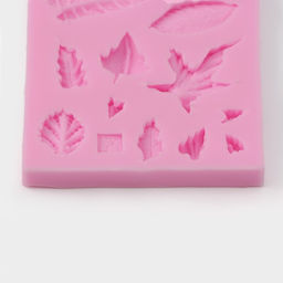 Молд для заливки Доляна Гербарий, силикон, 14 ячеек, 8?5?0.8 см, розовый  фото 3