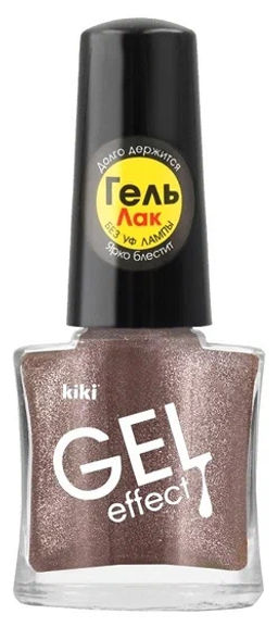 KIKI Д/НОГТЕЙ Лак д/ногтей GEL Effect без УФ-лампы 085 кофе с молоком