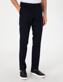 Lacivert Slim Fit Y_n Kar___ml_ Klasik Kuma_ Pantolon - Cacharel фото 2