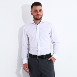 Ремень мужской, ширина 3,5 см, винт, пряжка металл, цвет чёрный - Simaland фото 3