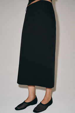 ZW COLLECTION VENTED MIDI SKIRT - Zara фото 5
