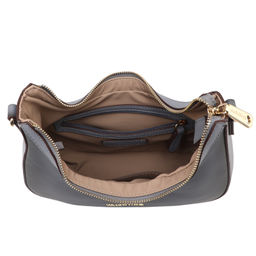 Женская сумка на плечо VALENTINO OCTOBER RE Артикул 3718520, серо-голубой  фото 5