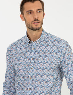 Bej Slim Fit Uzun Kollu G_mlek