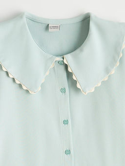 Bebe Yaka K?sa Kollu K?z ?ocuk G?mlek