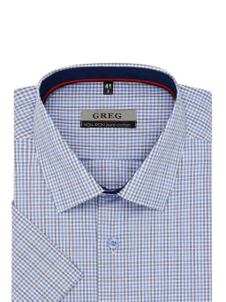 Сорочка мужская короткий рукав GREG 235/201/6101/Z/1p  фото 3
