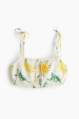 Crop top con lazada