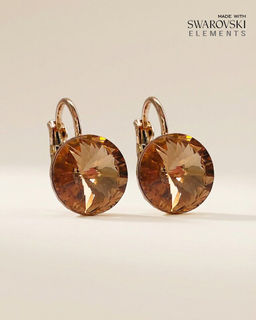 Серьги с кристаллами Swarovski