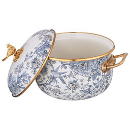 КАСТРЮЛЯ ЭМАЛИРОВАННАЯ LEFARD С КРЫШКОЙ, СЕРИЯ ROYAL GARDEN 3,8Л, ДИА.20СМ ПОДХОДИТ ДЛЯ ИНДУК.ПЛ  фото 3