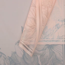 Цена за 20 шт. Пленка для цветов, Цветы с каймой, пеон, 57х57 см