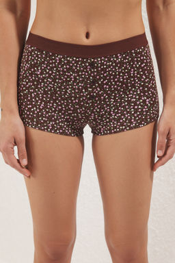 TRENDYOLMILLA Cok Renkli 2li Paket Pamuklu Cicekli Dugme Detayl? Boxer Orme Kulot THMSS25KU00027 фото 9