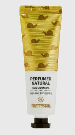 Perfumed Natural Hand Cream Snail - Парфюмированный крем для рук с муцином улитки, 30 мл