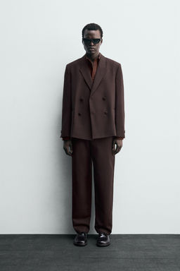 WOOL SUIT TROUSERS