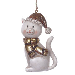 Фигурка декоративная подвесная "Кошка", L5 W4 H9 см, 2в.