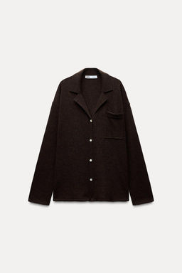 100% WOOL OVERSIZE CARDIGAN - Zara фото 5