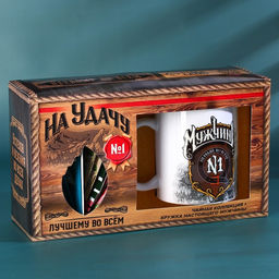 Подарочный набор На удачу: чайное ассорти 36 г. (5 вкусов x 4 шт.), кружка 300 мл.