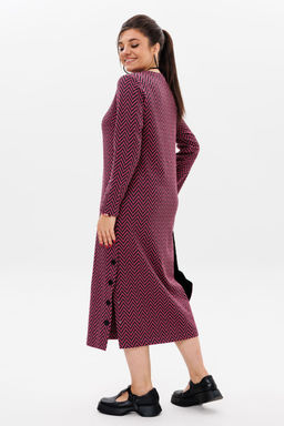 Платье ANELLI 1498/1 кармин  фото 3