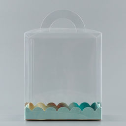 Цена за 5 шт. Коробка кондитерская, сундук, упаковка, «Бирюза», 16×16×18 см