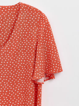 CONTE Платье женское LPL 1197 coral-white coral-white