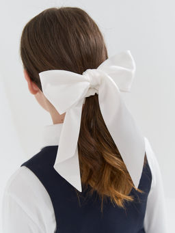 Резинка бант Белый 7+