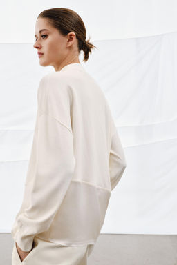 JERSEY PUNTO COMBINADO ASIM?TRICO / Blanco - Zara фото 10