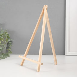 Цена за 10 шт. Настольная подставка тренога «Мольберт», дерево, для фото, книг, телефона, 2×18×28 см