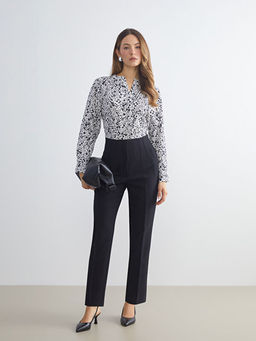 B?y?k Beden Standart Fit Kad?n Cigarette Pantolon