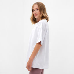 Футболка женская MINAKU: Basic line, белая, размер 50