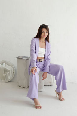 9619 Костюм брючный лавандовый - Martichelli фото 12