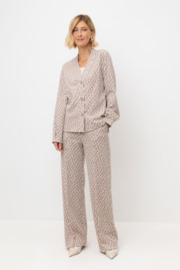 ЕВТ 4151/бежевые мини косы брюки жен