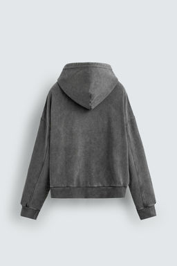 WASHED ZIP HOODIE - Zara фото 9