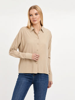 рубашка женская базовая из вискозы