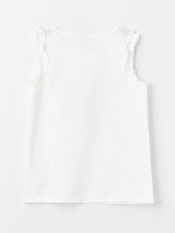 Bisiklet Yaka Bask?l? K?z ?ocuk Atlet - Waikiki фото 2