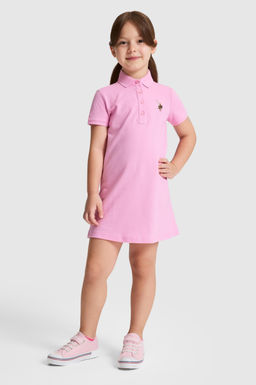 K_z _ocuk Pembe _rme Elbise
