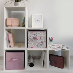 Набор коробов стеллажных без крышки, 2 шт., 31*31*31 см и 31*31*31 см, Valiant фото 48