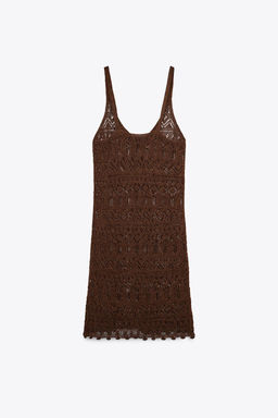 STRUCTURED KNIT MINI DRESS - Zara фото 7