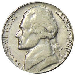 5 центов 1969 года S США