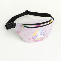 Сумка поясная детская на молнии «Выбражулька», сиреневая