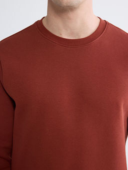 Bisiklet Yaka Erkek Kal?n Sweatshirt