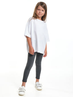 Бриджи лосины однотонные 22-7507 серый - Mini maxi фото 7