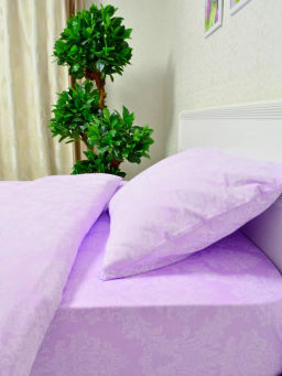 НКонструктор КПБ поплин на молнии Лиловый жаккард Березка  фото 69