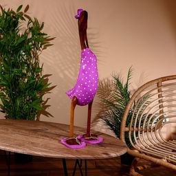 Сувенир «Утка в сиреневом», 70 см, дерево