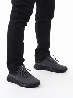 03-TEX-D01-04 DK. GREY Кроссовки летние мужские (текстиль)