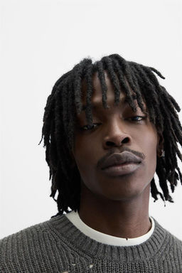 PRINTED RIPPED EFFECT SWEATER - Zara фото 6