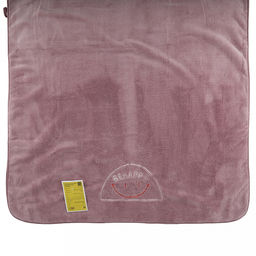 Полотенце из микрофибры "Счастливчик" 70х140см, полиэстер 100%, с вышивкой "Be happy", сиреневый (Китай)