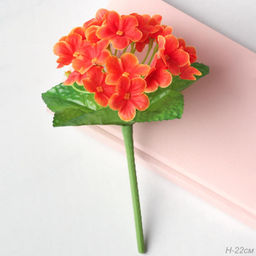 Цветок искусственный ОРАНЖЕВЫЙ Фиалка 22 см / W01316-2 /уп 112/300/600/ 738968